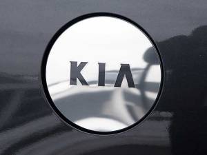 QAA - Kia Amanti 2004-2010, 4-door, Sedan (1 piece Stainless Steel Gas Door Cover Trim Warning: This is NOT a replacement cap. You MUST have existing gas door to install this piece With "KIA" cut out) GC24800 QAA - Image 1