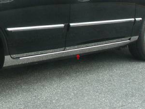 QAA - Kia Optima 2001-2006, 4-door, Sedan (8 piece Stainless Steel Rocker Panel Trim, On the rocker & Lower Kit 3.8" Width Installs below the door AND Spans from the bottom of the door UP to the specified width.) TH24805 QAA - Image 1