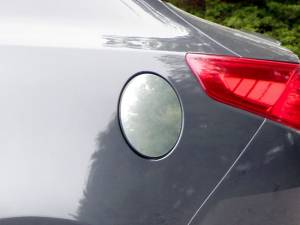 QAA - Kia Optima 2011-2015, 4-door, Sedan (1 piece Stainless Steel Gas Door Cover Trim Warning: This is NOT a replacement cap. You MUST have existing gas door to install this piece ) GC11805 QAA - Image 1