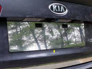 Kia Optima 2011-2015, 4-door, Sedan (1 piece Stainless Steel License Plate Bezel ) LP11805 QAA