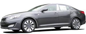 QAA - Kia Optima 2011-2015, 4-door, Sedan (6 piece Stainless Steel Pillar Post Trim ) PP11806 QAA - Image 3