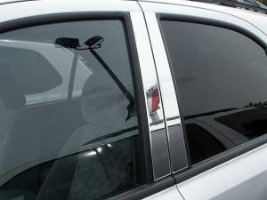 QAA - Kia Sorento 2003-2006, 4-door, SUV (4 piece Stainless Steel Pillar Post Trim ) PP23820 QAA - Image 1