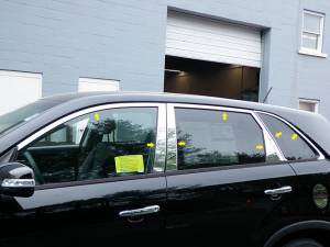 Kia Sorento 2011-2015, 4-door, SUV (14 piece Stainless Steel Window Trim Package Includes Upper Trim and Pillar Posts, NO Window Sills ) WP11822 QAA