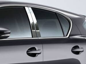 QAA - Lexus CT 2011-2017, 4-door, Hatchback (4 piece Stainless Steel Pillar Post Trim ) PP11195 QAA - Image 1