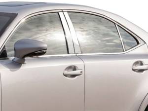 Lexus IS 2014-2020, 4-door, Sedan (6 piece Stainless Steel Pillar Post Trim ) PP14103 QAA