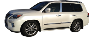 QAA - Lexus LX570 2008-2020, 4-door, SUV (6 piece Stainless Steel Pillar Post Trim ) PP28121 QAA - Image 2