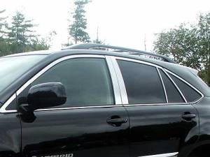 Lexus RX330 2004-2009, 4-door, SUV (20 piece Stainless Steel Window Trim Package Includes Upper Trim, Pillar Posts and Window Sills - FULL Package ) WP26125 QAA