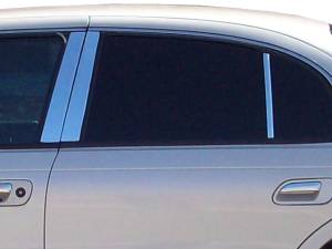 Lincoln Continental 1995-2004, 4-door, Sedan (6 piece Stainless Steel Pillar Post Trim ) PP35611 QAA