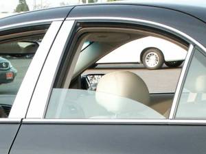 Lincoln LS 2000-2008, 4-door, Sedan (6 piece Stainless Steel Pillar Post Trim ) PP40621 QAA