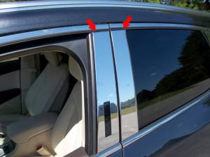 QAA - Lincoln MKC 2015-2019, 4-door, SUV (4 piece Stainless Steel Pillar Post Trim ) PP55640 QAA - Image 1