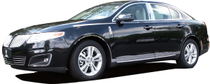 QAA - Lincoln MKS 2009-2012, 4-door, Sedan (1 piece Stainless Steel License Plate Bezel ) LP49625 QAA - Image 2