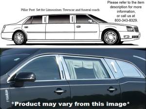 QAA - Lincoln MKT 2010-2020, Eagle Icon Hearse (8 piece Stainless Steel Pillar Post Trim With Cut Out Laser Cut.) PP50675 QAA - Image 1