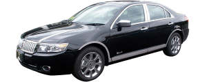 QAA - Lincoln MKZ 2006-2012, 4-door, Sedan (2 piece Chrome Plated ABS plastic Mirror Cover Set ) MC46630 QAA - Image 2
