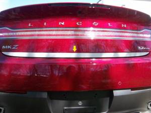 QAA - Lincoln MKZ 2013-2020, 4-door, Sedan (1 piece Stainless Steel Rear Deck Trim, Trunk Lid Accent 1.125" Width ) RD53630 QAA - Image 1