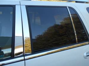 Lincoln Navigator 2015-2017, 4-door, SUV (6 piece Stainless Steel Pillar Post Trim ) PP55384 QAA