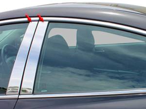 QAA - Mazda Mazda6 2009-2012, 4-door, Sedan (4 piece Stainless Steel Pillar Post Trim ) PP29760 QAA - Image 1