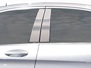 QAA - Mercedes C Class 2015-2020, 4-door, Sedan, C300, C400 ONLY (4 piece Stainless Steel Pillar Post Trim ) PP15081 QAA - Image 1