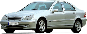 QAA - Mercedes C Class 2001-2007, 4-door, Sedan (4 piece Stainless Steel Pillar Post Trim ) PP23081 QAA - Image 2