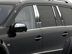 Mercedes GL Class 2007-2012, 4-door, SUV (8 piece Stainless Steel Pillar Post Trim ) PP27078 QAA