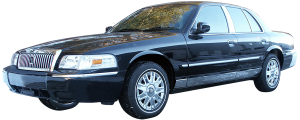 QAA - Mercury Grand Marquis 1992-1997, 4-door, Sedan, LS, GS (12 piece Stainless Steel Rocker Panel Trim, Upper Kit 3.375" Width, Full Length, Includes coverage from the wheel well to the bumper on the front and rear Spans from the bottom of the molding DOWN to - Image 2