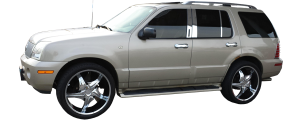 QAA - Mercury Mountaineer 2002-2010, 4-door, SUV (8 piece Chrome Plated ABS plastic Door Handle Cover Kit Does NOT include passenger key access ) DH43330 QAA - Image 2