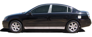 QAA - Nissan Altima 1993-1996, 4-door, Sedan (8 piece Stainless Steel Rocker Panel Trim, Full Kit 6" - 6.75" Width Spans from the bottom of the molding to the bottom of the door.) TH93550 QAA - Image 2