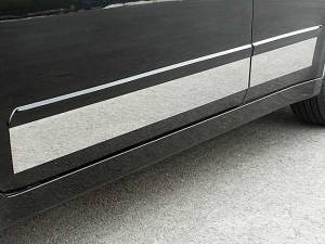 QAA - Nissan Altima 2007-2012, 4-door, Sedan (4 piece Stainless Steel Rocker Panel Trim, Upper Kit 4" Width, Cut to the Molding Spans from the bottom of the molding DOWN to the specified width.) TH27551 QAA - Image 1