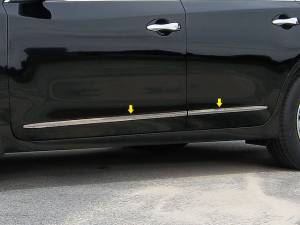 QAA - Nissan Altima 2013-2015, 4-door, Sedan (4 piece Stainless Steel Body Side Molding Accent Trim 1" wide ) AT13550 QAA - Image 1