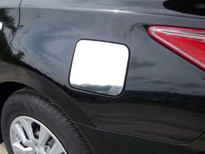 Nissan Altima 2013-2018, 4-door, Sedan (1 piece Stainless Steel Gas Door Cover Trim Warning: This is NOT a replacement cap. You MUST have existing gas door to install this piece ) GC13550 QAA