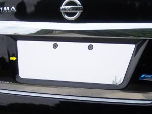 Nissan Altima 2013-2015, 4-door, Sedan (1 piece Stainless Steel License Plate Bezel ) LP13550 QAA