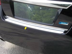 Chrome Trim - Bumper Accents - QAA - Nissan Altima 2013-2015, 4-door, Sedan (1 piece Stainless Steel Rear Bumper Trim Accent 2.5" Width ) RB13550 QAA