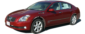 QAA - Nissan Maxima 2004-2008, 4-door, Sedan (4 piece Stainless Steel Window Trim Package Includes Upper Trim only, NO Pillar Posts, NO window sills. ) WP24545 QAA - Image 2