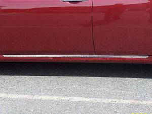 QAA - Nissan Maxima 2009-2012, 4-door, Sedan (2 piece Stainless Steel Rocker Panel Trim, On the rocker 1.25" Width Installs below the door.) TH29540 QAA - Image 1