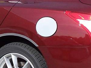 Nissan Maxima 2009-2014, 4-door, Sedan (1 piece Stainless Steel Gas Door Cover Trim Warning: This is NOT a replacement cap. You MUST have existing gas door to install this piece ) GC29540 QAA
