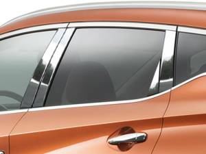 Nissan Murano 2015-2020, 4-door, SUV (8 piece Stainless Steel Pillar Post Trim ) PP15592 QAA