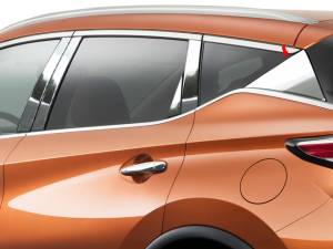 Nissan Murano 2015-2020, 4-door, SUV (10 piece Stainless Steel Pillar Post Trim Includes Rear Pillar Triangle and Rear Triangle piece ) PP15593 QAA