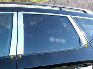 Nissan Murano 2003-2007, 4-door, SUV (6 piece Stainless Steel Pillar Post Trim ) PP24591 QAA