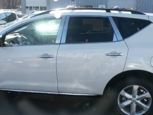 Nissan Murano 2009-2014, 4-door, SUV (6 piece Stainless Steel Window Sill Trim Set ) WS29590 QAA
