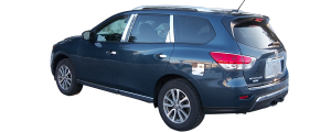 QAA - Nissan Pathfinder 2005-2012, 4-door, SUV (6 piece Chrome Plated ABS plastic Door Handle Cover Kit Includes one key access ) DH25527 QAA - Image 2