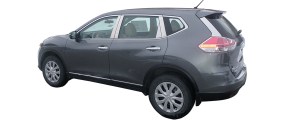QAA - Nissan Rogue 2014-2020, 4-door, SUV, Does NOT fit Sport (1 piece Stainless Steel License Plate Bezel ) LP14535 QAA - Image 3