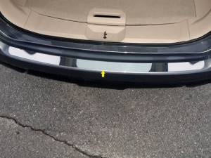 Nissan Rogue 2014-2020, 4-door, SUV, Does NOT fit Sport (1 piece Stainless Steel Rear Bumper Trim Accent ) RB14535 QAA
