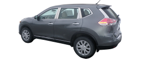 QAA - Nissan Rogue 2014-2020, 4-door, SUV, Does NOT fit Sport (2 piece Stainless Steel Rear Window Trim ) RW14535 QAA - Image 3