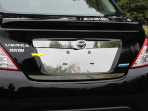 QAA - Nissan Versa 2012-2019, 4-door, Sedan (1 piece Stainless Steel License Plate Bezel ) LP12530 QAA - Image 1