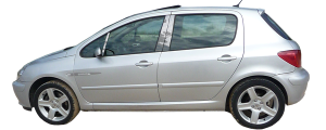 QAA - Peugeot 307 SW 2001-2008, 5-door, Hatchback (6 piece Stainless Steel Pillar Post Trim ) PP25840 QAA - Image 2