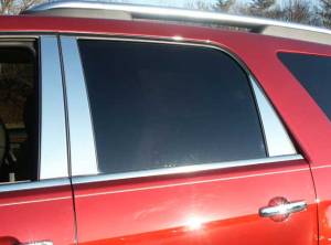 Saturn Outlook 2007-2009, 4-door, SUV (6 piece Stainless Steel Pillar Post Trim ) PP47426 QAA