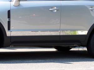 QAA - Saturn Vue 2008-2009, 4-door, SUV (6 piece Stainless Steel Rocker Panel Trim, Upper Kit 3" Width, application above the lower FX Spans from the bottom of the molding DOWN to the specified width.) TH48440 QAA - Image 1