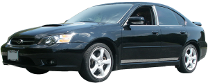 QAA - Subaru Legacy 2005-2009, 4-door, Sedan (1 piece Stainless Steel Rear Deck Trim, Trunk Lid Accent 1.25" Width ) RD25445 QAA - Image 2
