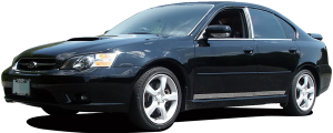 QAA - Subaru Legacy 2005-2009, 4-door, Sedan (1 piece Stainless Steel Rear Deck Trim, Trunk Lid Accent 1.25" Width ) RD25445 QAA - Image 3