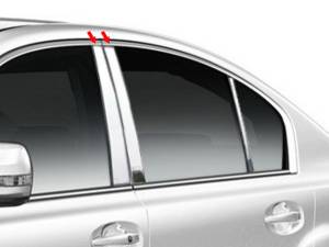 QAA - Subaru Legacy 2010-2014, 4-door, Sedan (4 piece Stainless Steel Pillar Post Trim ) PP10445 QAA - Image 1