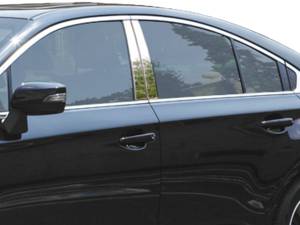 QAA - Subaru Legacy 2015-2019, 4-door, Sedan (4 piece Stainless Steel Pillar Post Trim ) PP15445 QAA - Image 1